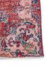 vintage red and orange wool hand knotted Rug - Corner vintage red and orange wool hand knotted Rug - Corner
