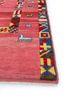 nuray red and orange wool hand knotted Rug - Corner nuray red and orange wool hand knotted Rug - Corner