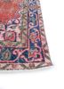 vintage red and orange wool hand knotted Rug - Corner vintage red and orange wool hand knotted Rug - Corner
