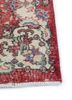 vintage red and orange wool hand knotted Rug - Corner vintage red and orange wool hand knotted Rug - Corner