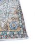 vintage blue wool hand knotted Rug - Corner