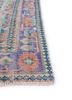 vintage red and orange wool hand knotted Rug - Corner vintage red and orange wool hand knotted Rug - Corner