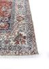 vintage red and orange wool hand knotted Rug - Corner vintage red and orange wool hand knotted Rug - Corner