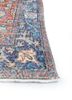 vintage red and orange wool hand knotted Rug - Corner vintage red and orange wool hand knotted Rug - Corner