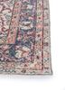 vintage red and orange wool hand knotted Rug - Corner vintage red and orange wool hand knotted Rug - Corner