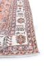 vintage red and orange wool hand knotted Rug - Corner