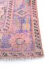 vintage red and orange wool hand knotted Rug - Corner vintage red and orange wool hand knotted Rug - Corner