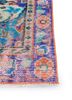 vintage red and orange wool hand knotted Rug - Corner vintage red and orange wool hand knotted Rug - Corner