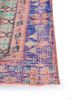 vintage red and orange wool hand knotted Rug - Corner vintage red and orange wool hand knotted Rug - Corner