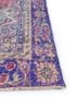 vintage red and orange wool hand knotted Rug - Corner