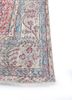 vintage red and orange wool hand knotted Rug - Corner