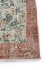 vintage beige and brown wool hand knotted Rug - Corner vintage beige and brown wool hand knotted Rug - Corner