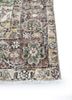 vintage grey and black wool hand knotted Rug - Corner