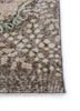 vintage beige and brown wool hand knotted Rug - Corner