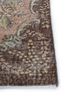 vintage beige and brown wool hand knotted Rug - Corner