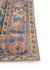vintage red and orange wool hand knotted Rug - Corner vintage red and orange wool hand knotted Rug - Corner