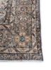 vintage beige and brown wool hand knotted Rug - Corner