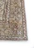vintage beige and brown wool hand knotted Rug - Corner vintage beige and brown wool hand knotted Rug - Corner