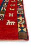 nuray red and orange wool hand knotted Rug - Corner nuray red and orange wool hand knotted Rug - Corner