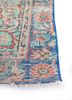 vintage red and orange wool hand knotted Rug - Corner