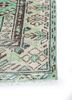 vintage green wool hand knotted Rug - Corner vintage green wool hand knotted Rug - Corner