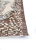 vintage beige and brown wool hand knotted Rug - Corner vintage beige and brown wool hand knotted Rug - Corner