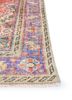 vintage red and orange wool hand knotted Rug - Corner