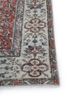 vintage red and orange wool hand knotted Rug - Corner