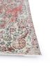 vintage red and orange wool hand knotted Rug - Corner