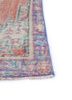 vintage red and orange wool hand knotted Rug - Corner