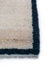zuri beige and brown wool hand knotted Rug - Corner
