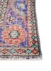vintage red and orange wool hand knotted Rug - Corner vintage red and orange wool hand knotted Rug - Corner