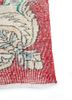 vintage red and orange wool hand knotted Rug - Corner vintage red and orange wool hand knotted Rug - Corner