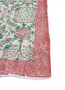 vintage red and orange wool hand knotted Rug - Corner