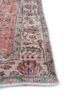 vintage red and orange wool hand knotted Rug - Corner