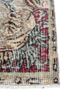 vintage red and orange wool hand knotted Rug - Corner vintage red and orange wool hand knotted Rug - Corner