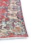 vintage red and orange wool hand knotted Rug - Corner vintage red and orange wool hand knotted Rug - Corner