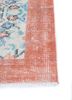 vintage blue wool hand knotted Rug - Corner