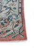 vintage red and orange wool hand knotted Rug - Corner