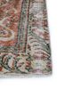 vintage red and orange wool hand knotted Rug - Corner vintage red and orange wool hand knotted Rug - Corner