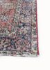 vintage red and orange wool hand knotted Rug - Corner vintage red and orange wool hand knotted Rug - Corner