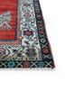 nuray red and orange wool hand knotted Rug - Corner