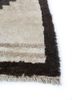 zuri beige and brown wool hand knotted Rug - Corner