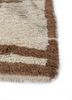 zuri beige and brown wool hand knotted Rug - Corner zuri beige and brown wool hand knotted Rug - Corner