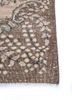 vintage beige and brown wool hand knotted Rug - Corner vintage beige and brown wool hand knotted Rug - Corner