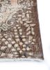 vintage beige and brown wool hand knotted Rug - Corner vintage beige and brown wool hand knotted Rug - Corner