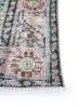vintage red and orange wool hand knotted Rug - Corner