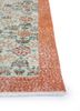 vintage beige and brown wool hand knotted Rug - Corner vintage beige and brown wool hand knotted Rug - Corner