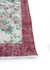 vintage red and orange wool hand knotted Rug - Corner vintage red and orange wool hand knotted Rug - Corner