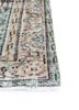 vintage green wool hand knotted Rug - Corner